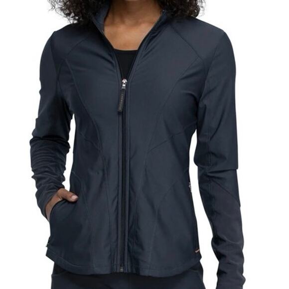 Cherokee Form Women's Zip Front Scrub Jacket CK390 - Picture 4 of 9